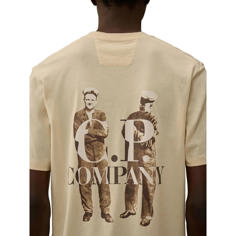 CP Company T-Shirt T-Shirts And Polos Pistachio Shell grün