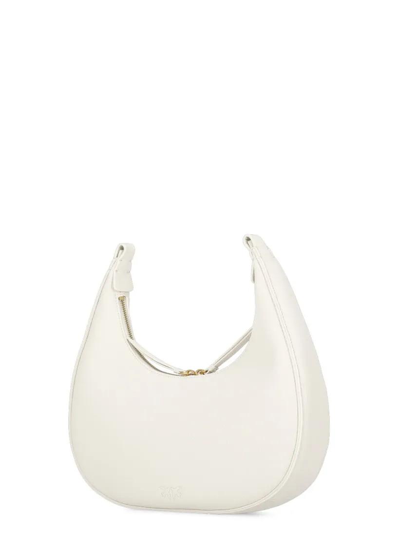 pinko Shoppers Brioche Hobo Shoulder Bag in wit