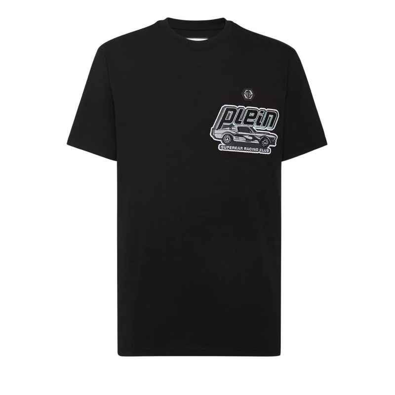 Philipp Plein T-Shirt T-Shirt Racing schwarz