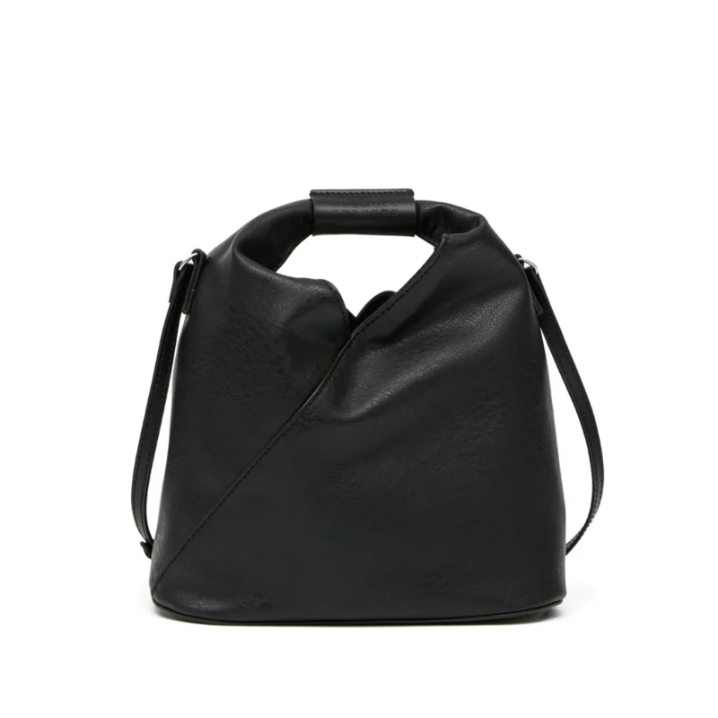 MM6 Maison Margiela Sac à bandoulière Shoulder Bag With Folded Top Handle Black