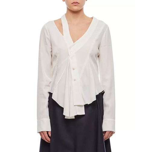 Stella McCartney Asymmetric Seam Detailed Shirt White 