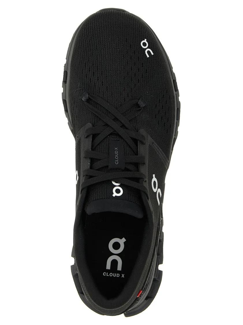 Thumbnail - ON Low-Top Sneaker - 'Cloud X 4' Sneakers - Gr. 10 - in Schwarz - für Damen
