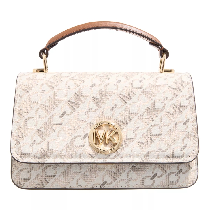 Michael kors white and gold purse best sale