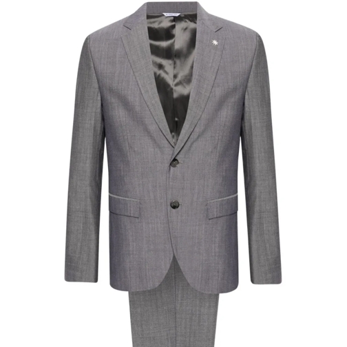 Manuel Ritz Anzugkombinationen Medium Grey Wool Men's Suit Grey