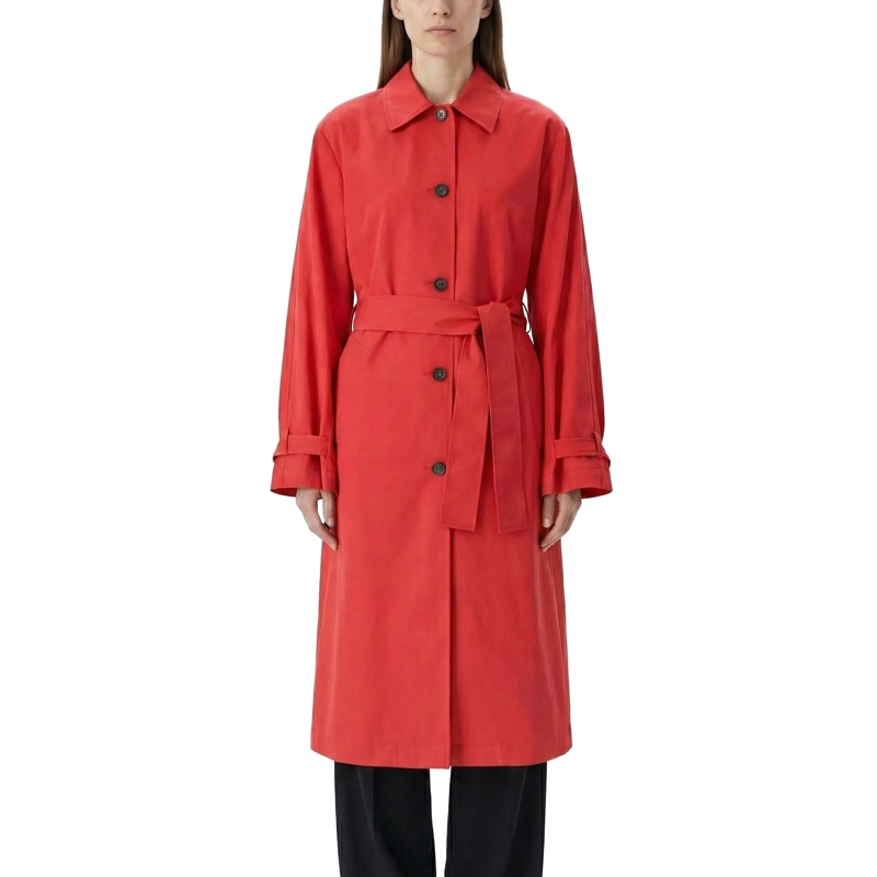 TOTEME Wintermantel Trenchcoat aus Bio-Baumwolle rot(Image 2)