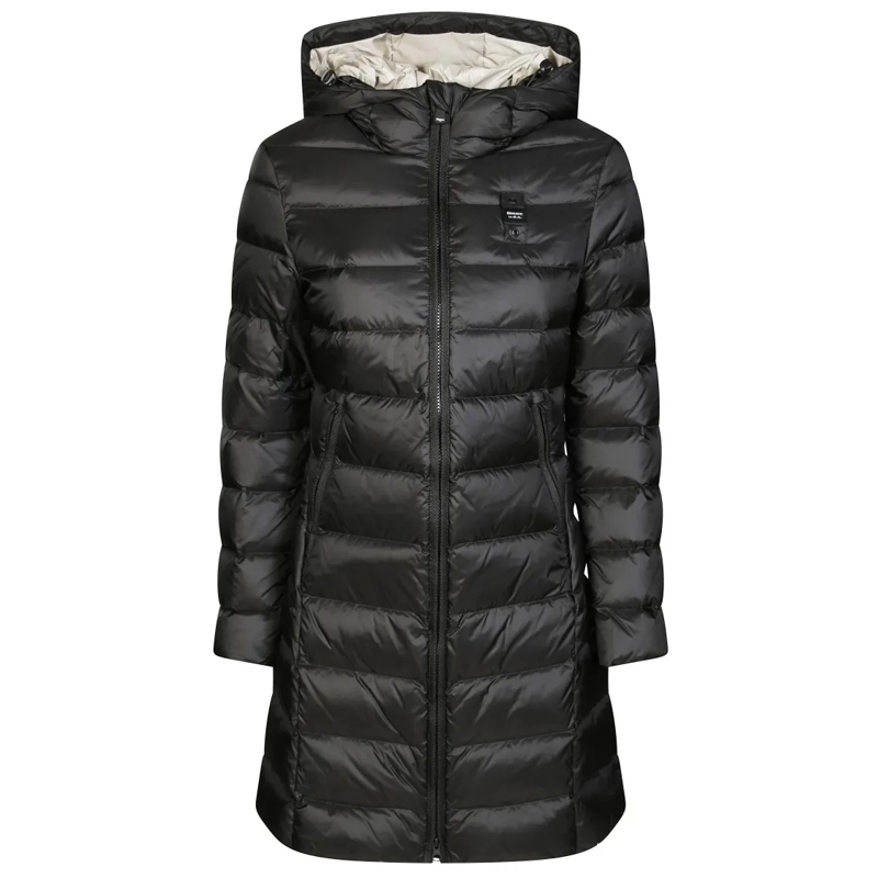 Blauer  Agnes Long Hooded Jacket Black