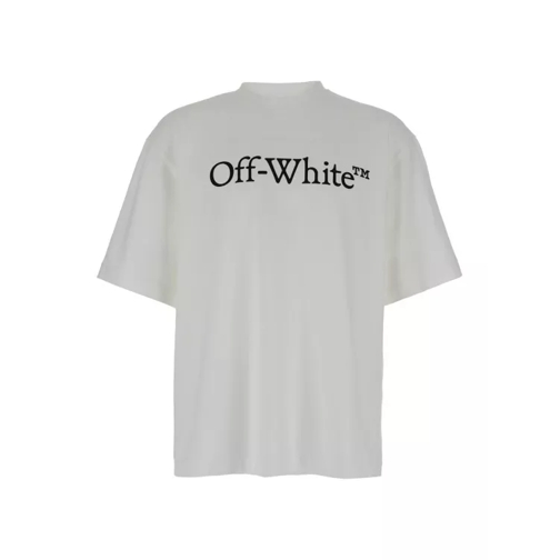 Off-White Oversized T-Shirt With Contrasting Logo Print White 