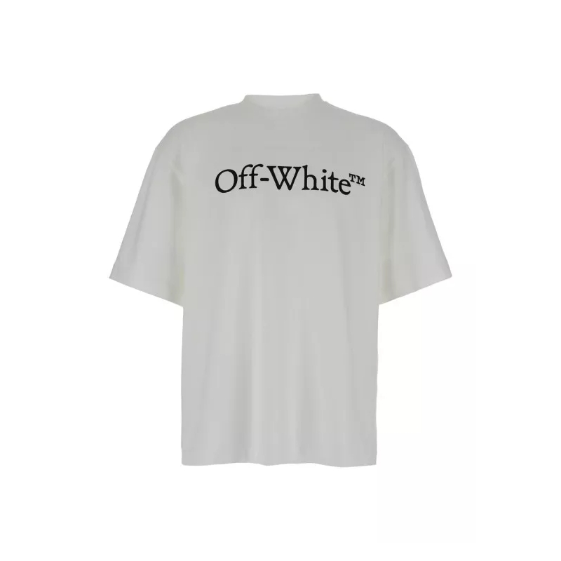 Off-White T-shirt Oversized T-Shirt With Contrasting Logo Print White(Image 2)