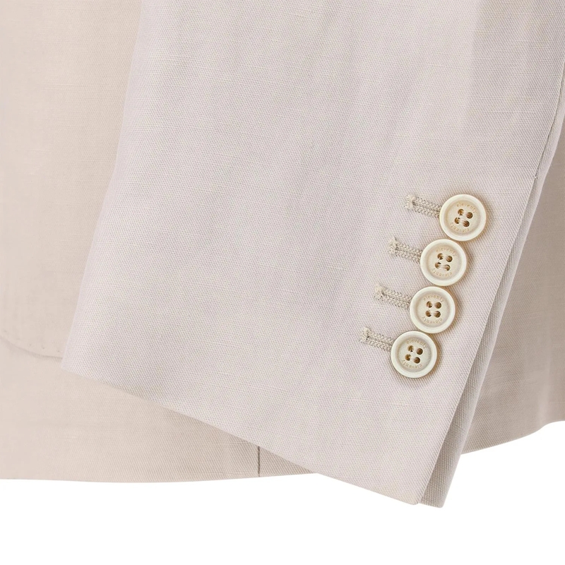 Eleventy Anzugjacke Sakko aus Leinenmix beige(Image 5)
