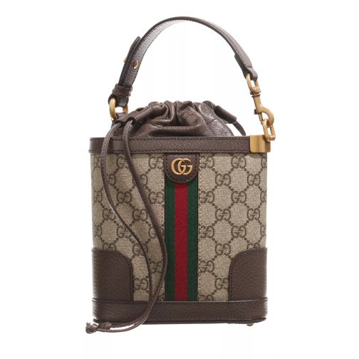 Gucci Ophidia GG Bucket Bag Beige and Ebony Buideltas