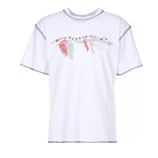 Rassvet T-Shirt mit Logo-Print white Magliette