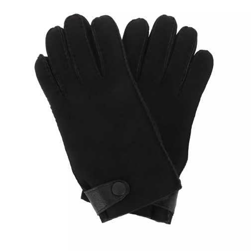 UGG Sheepskin Side Tab Gloves Black Handschuh