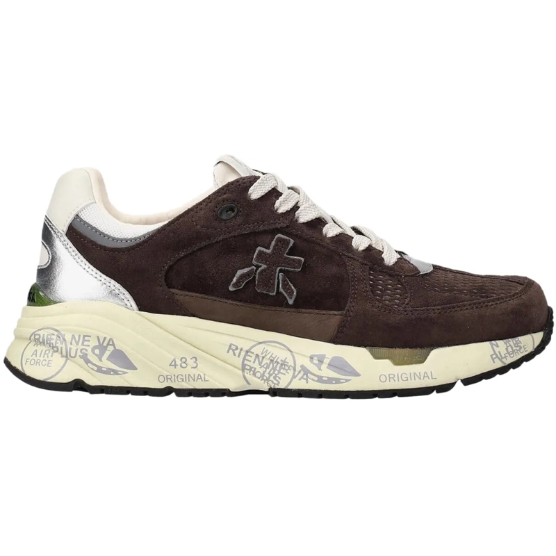 Premiata Low-Top-Sneaker Dames Mased braun