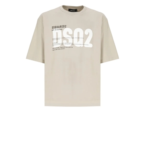 Dsquared2 T-Shirts Beige Loose Fit Tee T-Shirt Neutrals