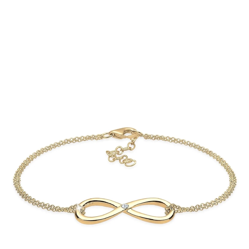 Elli Armband Armband Infinity Ewig Diamant (0.03 ct.) 925 Silbe gold(Image 4)