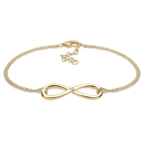 Elli Armband Infinity Ewig Diamant (0.03 ct.) 925 Silbe gold Armband