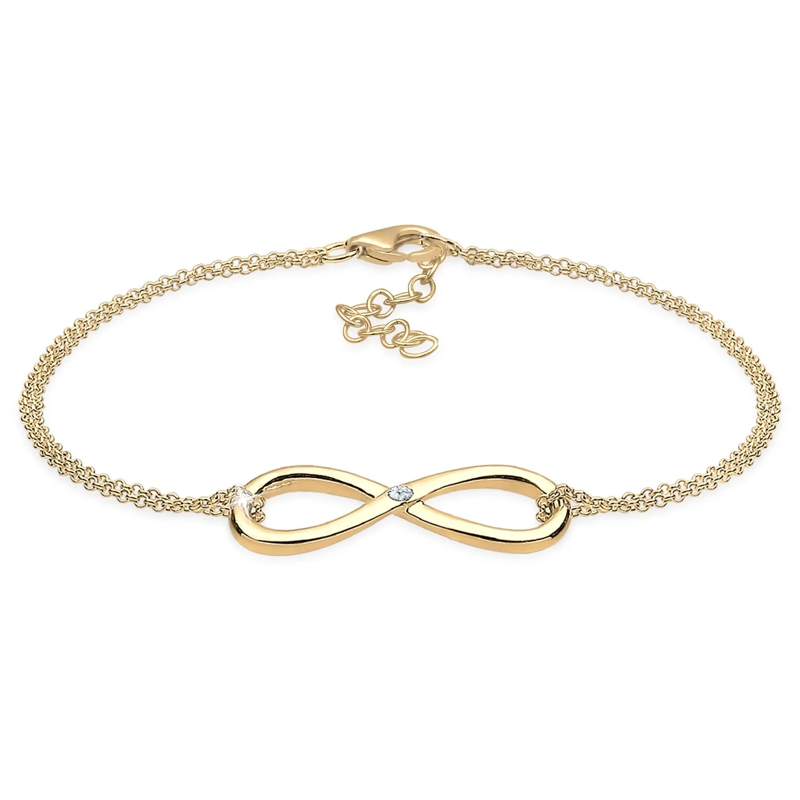 Elli Armband Armband Infinity Ewig Diamant (0.03 ct.) 925 Silbe silber(Image 5)