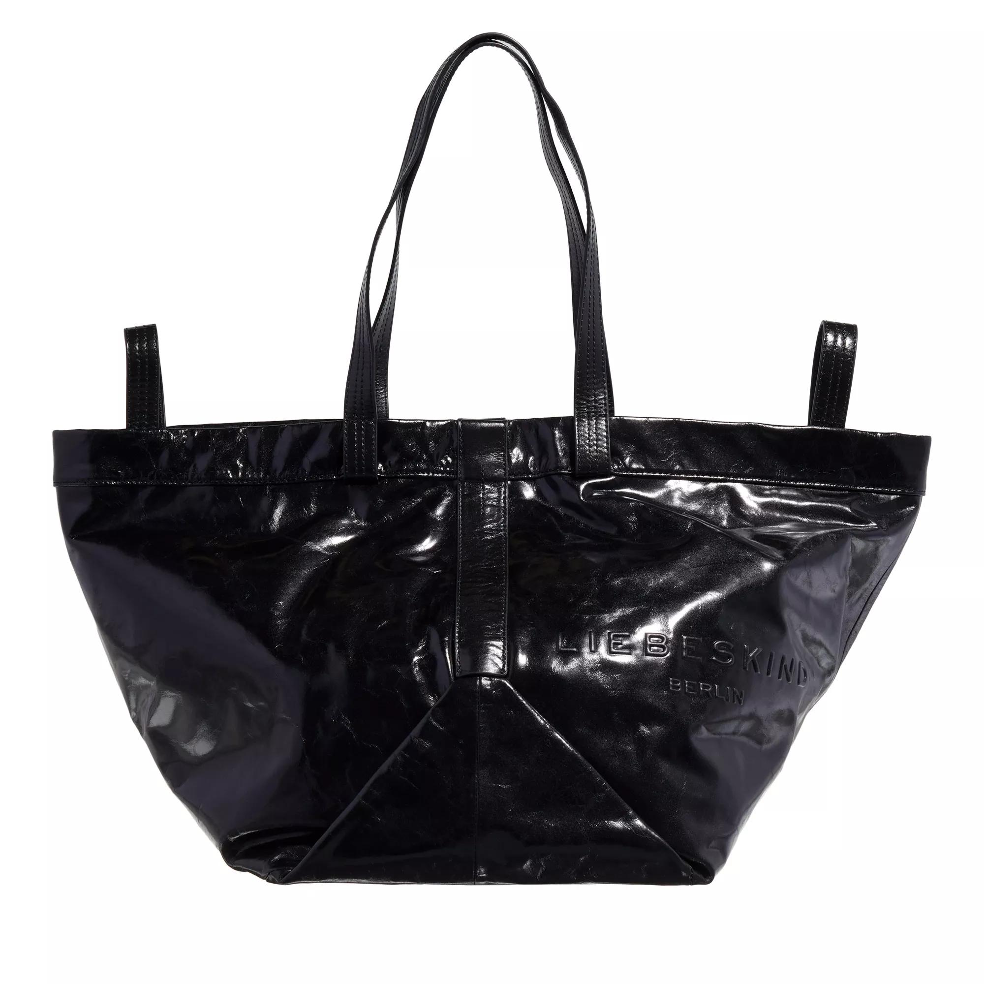 Liebeskind Berlin Shopper - Elvira Paper Touch Crinkle - Gr. unisize - in Schwarz - für Damen