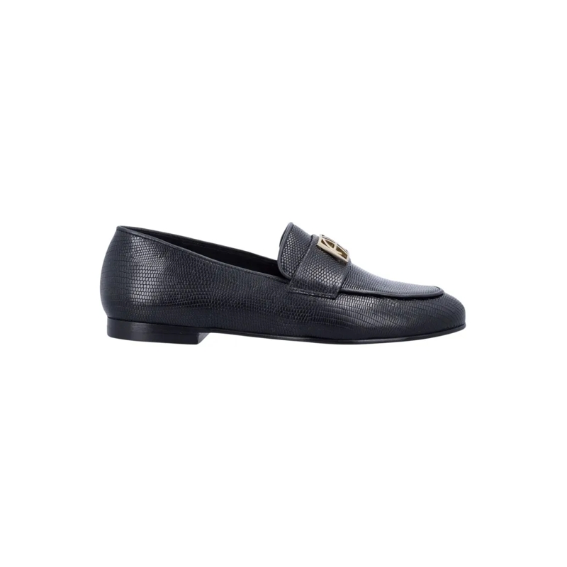 Anine Bing Balletschoenen Corrine Monogram Loafers Black