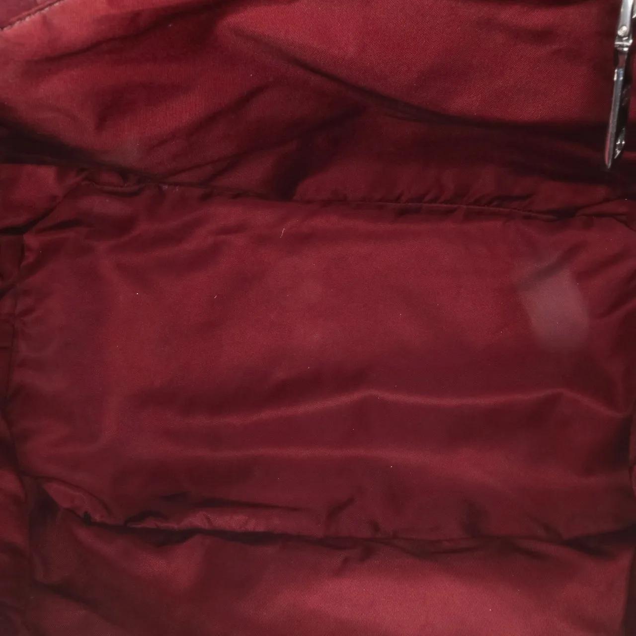 Thumbnail - Prada Hobo Bags - Tessuto and Nappa Reversible Satchel - Gr. unisize - in Rot - für Damen