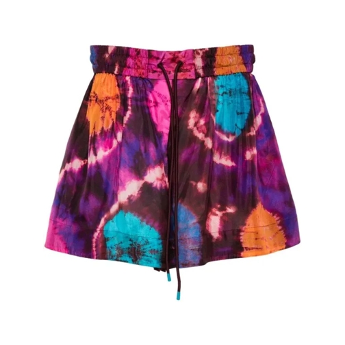 Zimmermann Tie-Dye Silk Shorts Multicolor 