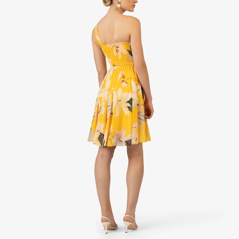 Kraimod Midikleid Cocktailkleid gelb (Image 12)