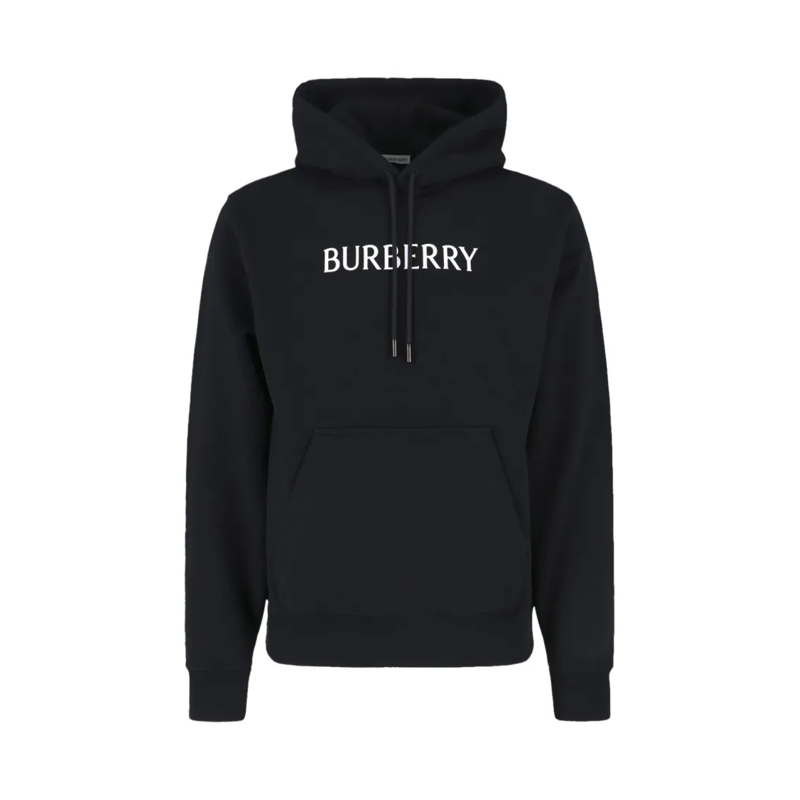 Burberry  Logo Hoodie – Black Neutrals