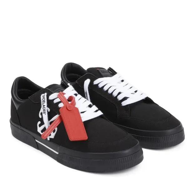 Off-White Low-Top Sneaker - Black Low Vulcanized Sneakers - Gr. 41 (EU) - in Schwarz - für Damen