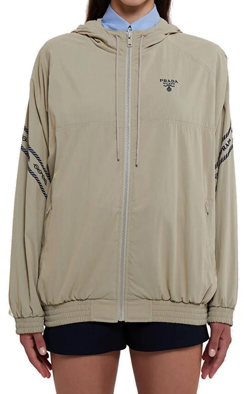 Thumbnail - Prada - Prada Logo Jacket - Größe 38 -