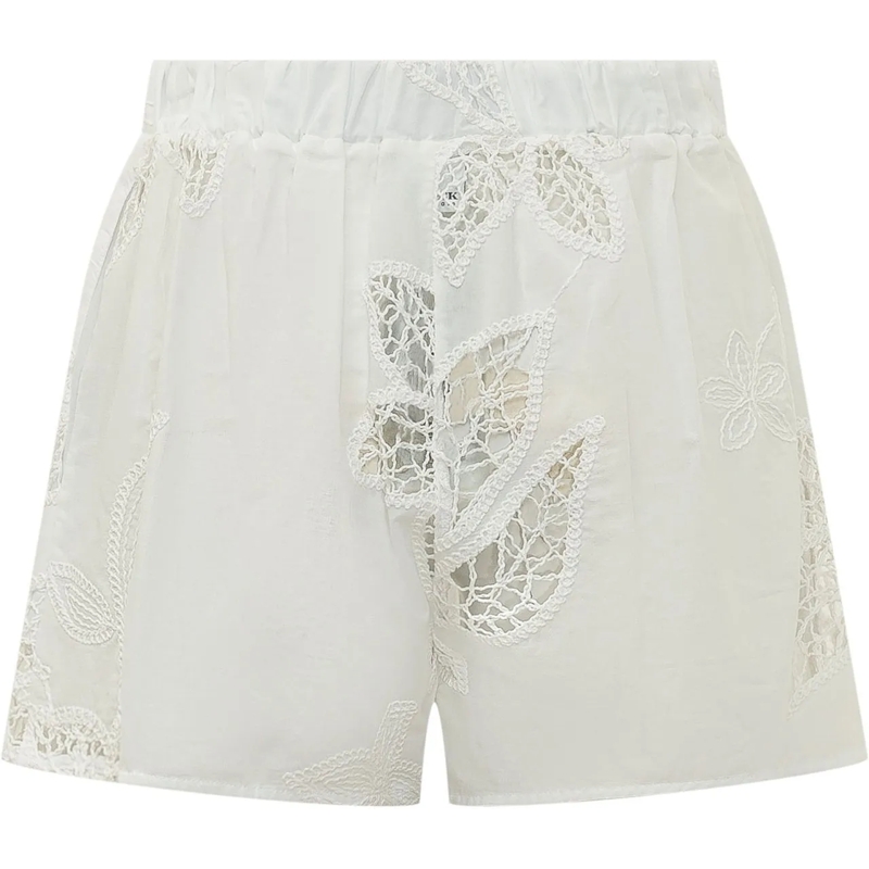 SUNDEK Shorts Shorts con Ricamo Floreale weiß(Image 2)