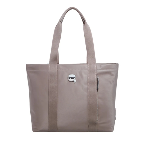 Karl Lagerfeld Tote K/Ikonik 2.0 Nylon Zip Tote Ash Grey