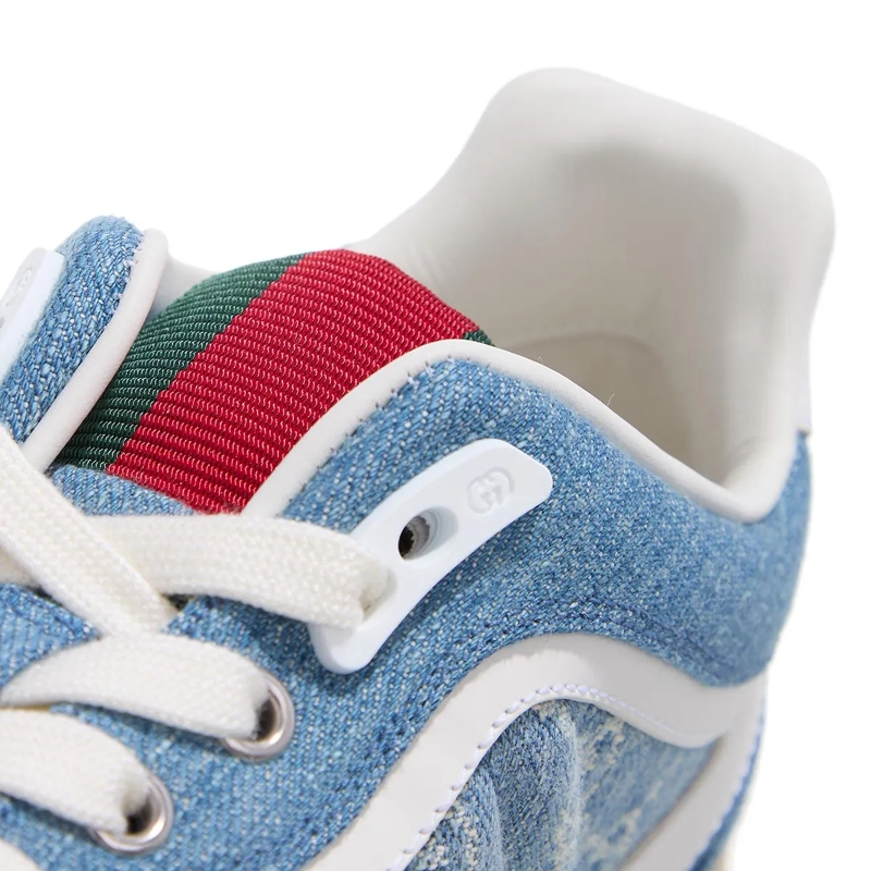 Gucci Low-Top-Sneaker WREWEB SNKR GG DENIM W/WEB(Image 5)