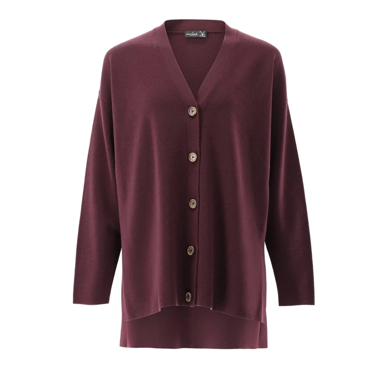 VAN LAACK Strickjacke Jacke Uni rot