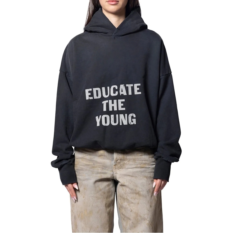FEAR OF GOD  EDUCATE HOODIE BLACK schwarz
