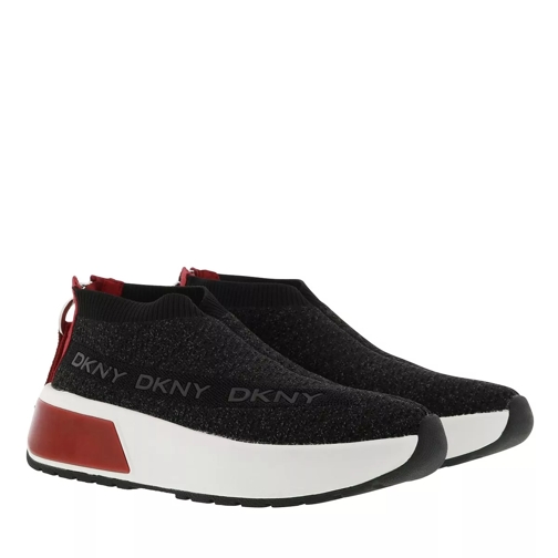 DKNY Draya Slip On Sneaker Black Red Low-Top Sneaker