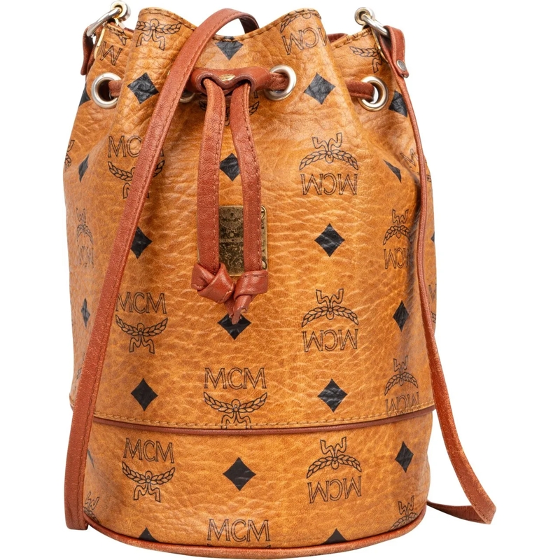 MCM Tote MCM Visetos Monogram Bucket Crossbody Bag braun