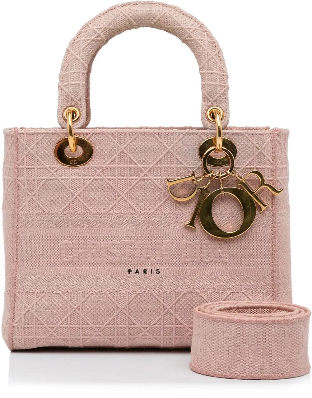 Thumbnail - Christian Dior Hobo Bags - Medium Canvas Cannage Lady D Lite - Gr. unisize - in Gold - für Damen