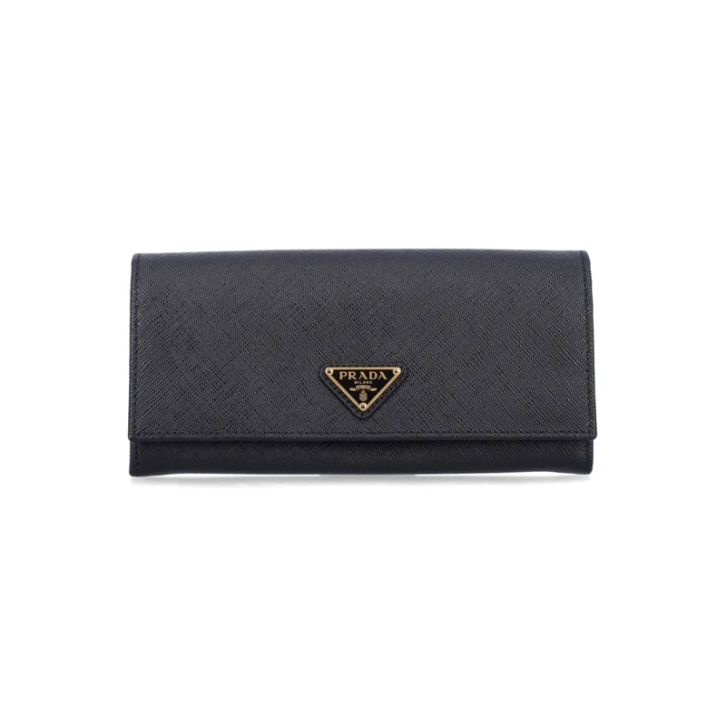 Prada Geldbörse The Saffiano Leather Continental Wallet Grey