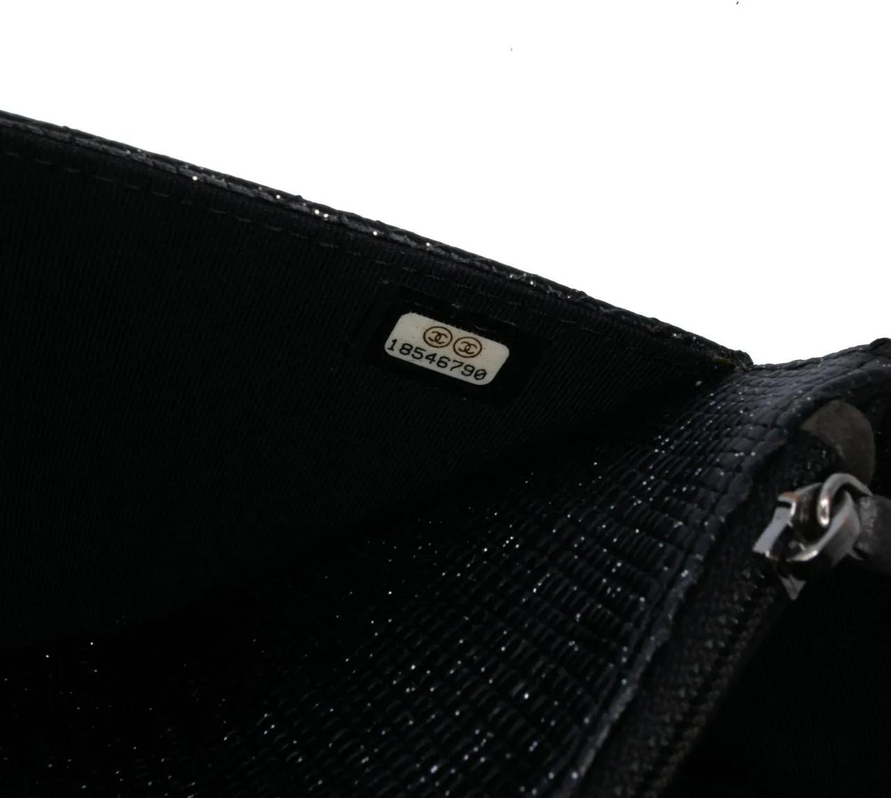 Thumbnail - Chanel Hobo Bags - CC Quilted Glittered Calfskin Wallet On Chain - Gr. unisize - in Schwarz - für Damen