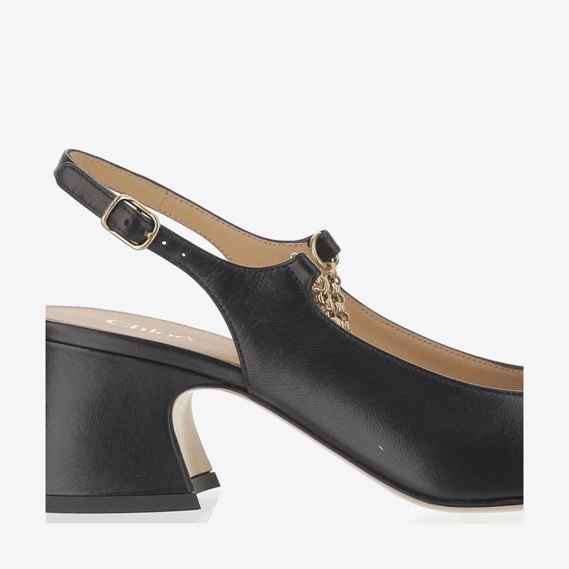 Thumbnail - Chloé Hohe Schuhe - Charms Slingback Pumps - Gr. 36,5 (EU) - in Schwarz - für Damen