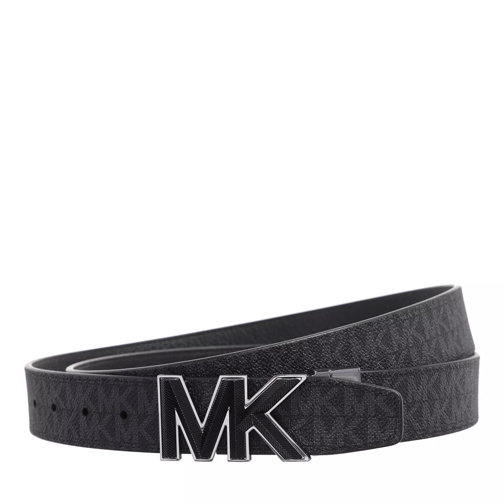 MICHAEL Michael Kors 34Mm Ctfr Rdg Mk Belt Black/Black Cintura reversibile