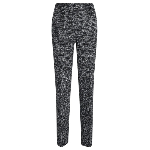 Alberta Ferretti Tweed Frayed Edge Trouser Black 