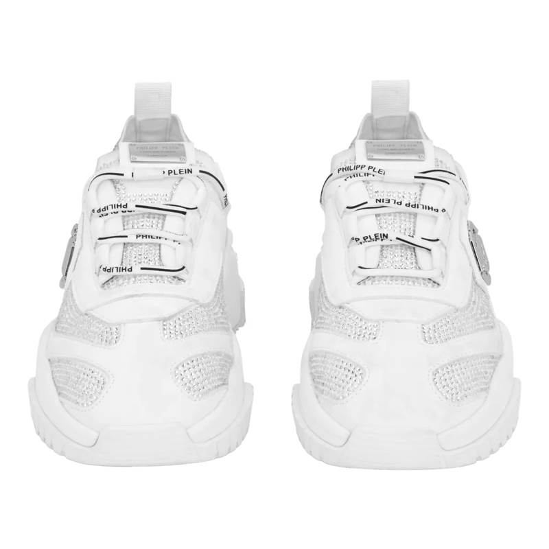 Philipp Plein Low-Top-Sneaker Low-Top Sneakers Predator Strass weiss(Image 2)