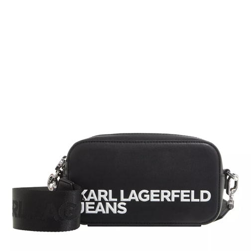 Karl Lagerfeld Jeans Logo Embossed Camera Bag J101 Black Cameratas