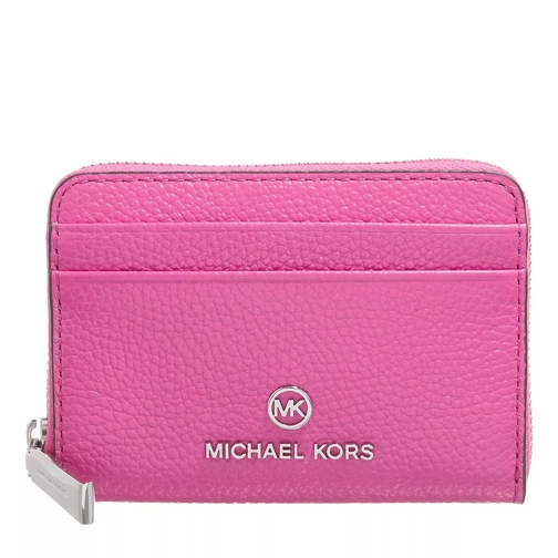 MICHAEL Michael Kors Sm Za Coin Card Case Cerise Portemonnaie mit Zip-Around-Reißverschluss
