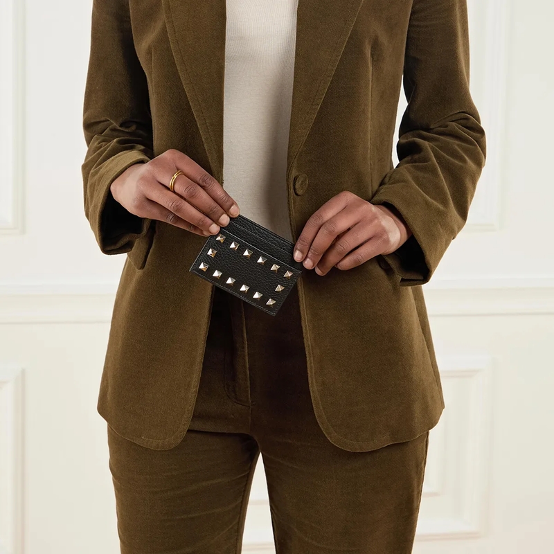 Valentino Garavani Kartenhalter Rockstud Card Holder schwarz(Image 2)