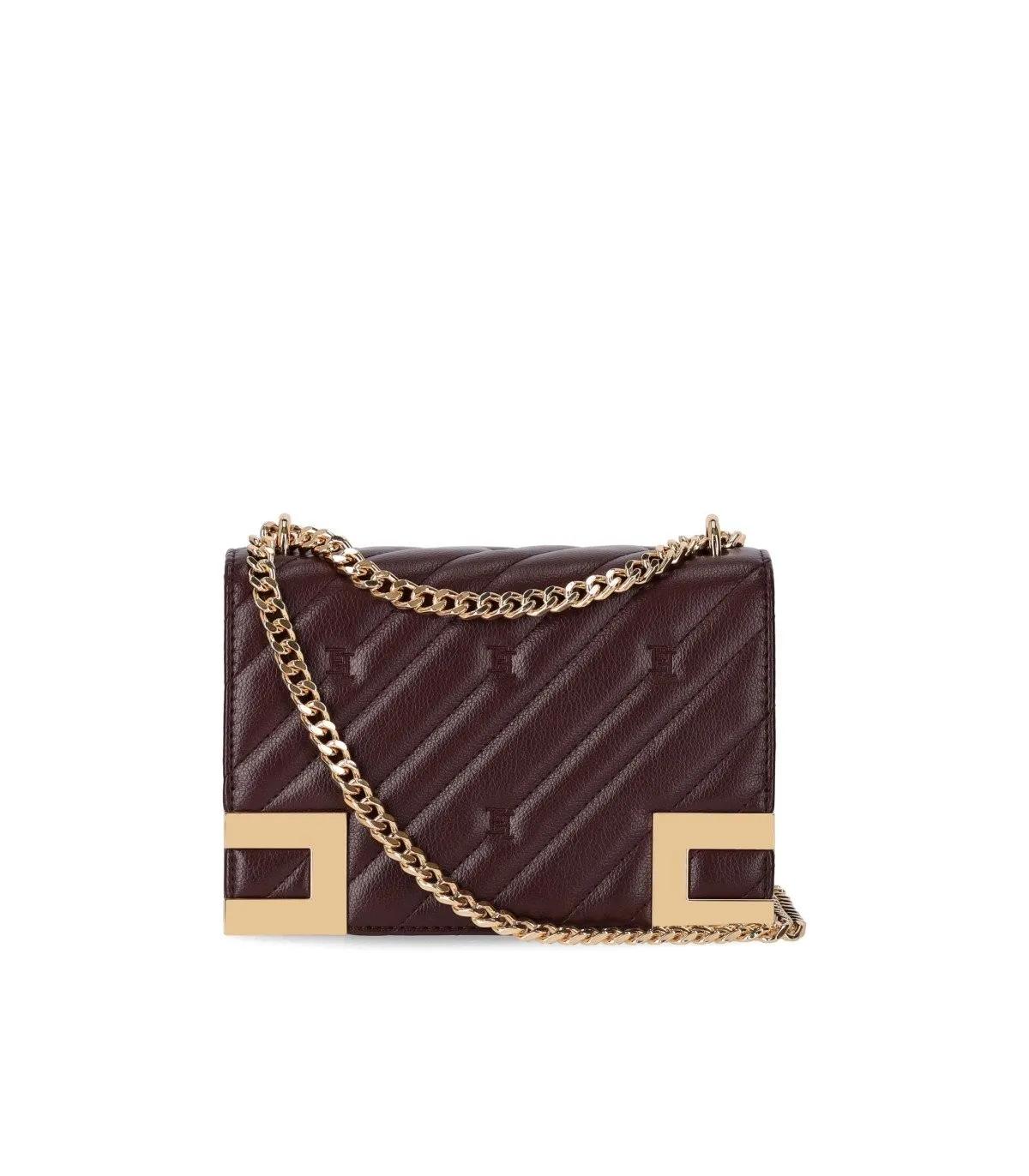 Elisabetta Franchi Crossbody Bags - ELISABETTA FRANCHI KLEINE ROUGE NOIR UMHÄNGETASCHE - Gr. unisize - in Rot - für Damen