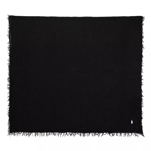Polo Ralph Lauren Signature Scarf Black Lichtgewicht Sjaal