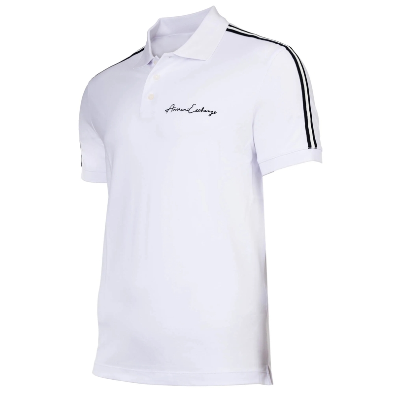 Armani Exchange Polohemd Armani Exchange A|X ARMANI EXCHANGE Herren Poloshi weiss(Image 3)