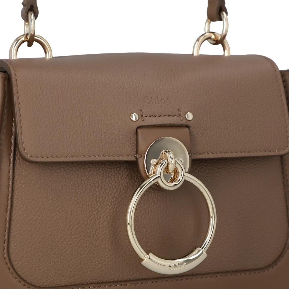 Chloé Hobo bags Tess Mini Bag Brown in bruin
